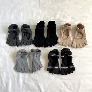 EEUC Toesox Bare Pilates Grip Sticky Socks Size XS